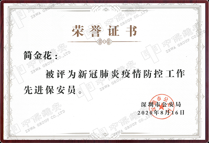 新冠肺炎突出奖
